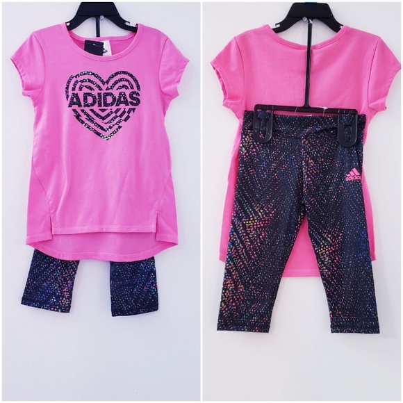 adidas toddler girl set